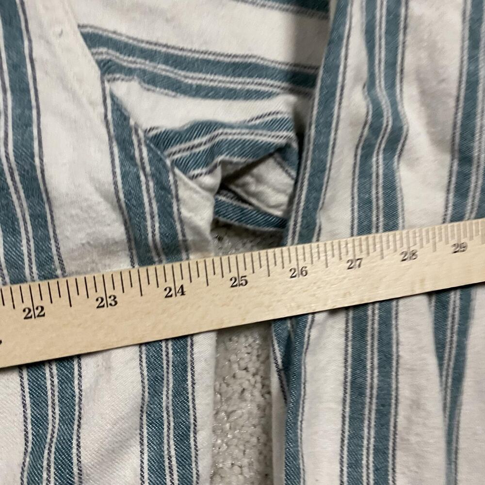 VTG Eddie Bauer Shirt Mens XLT Green Stripe McKinley Cloth Flannel USA Made - Picture 6 of 8